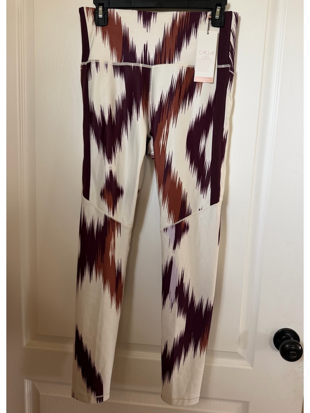 NWT CALIA by Carrie Underwood Cold Weather Frozen Frontier Wine Leggings~ Size M